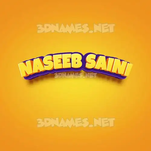 naseeb saini in Orange Toon style - 3D name wallpaper naseeb saini in Orange Toon style - 3D name wallpaper