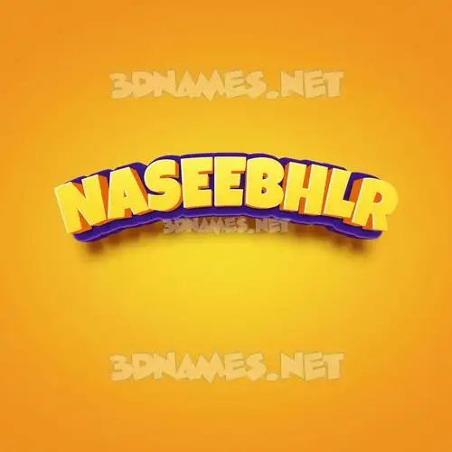 naseebhlr in Orange Toon style - 3D name wallpaper naseebhlr in Orange Toon style - 3D name wallpaper