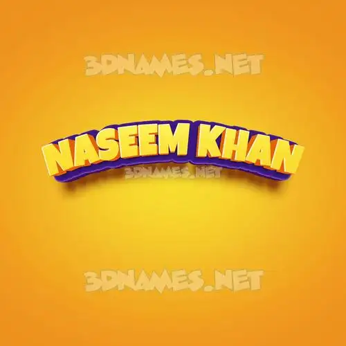 naseem khan in Orange Toon style - 3D name wallpaper naseem khan in Orange Toon style - 3D name wallpaper