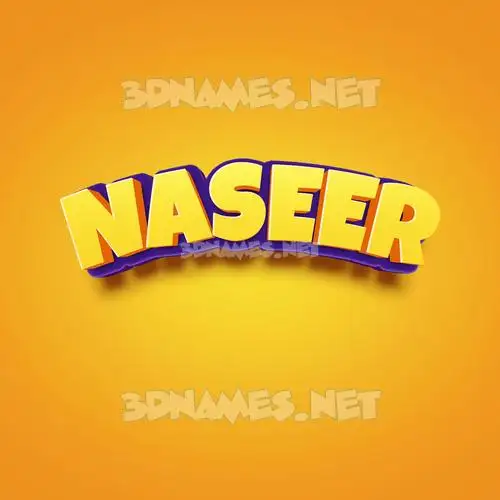 naseer in Orange Toon style - 3D name wallpaper naseer in Orange Toon style - 3D name wallpaper