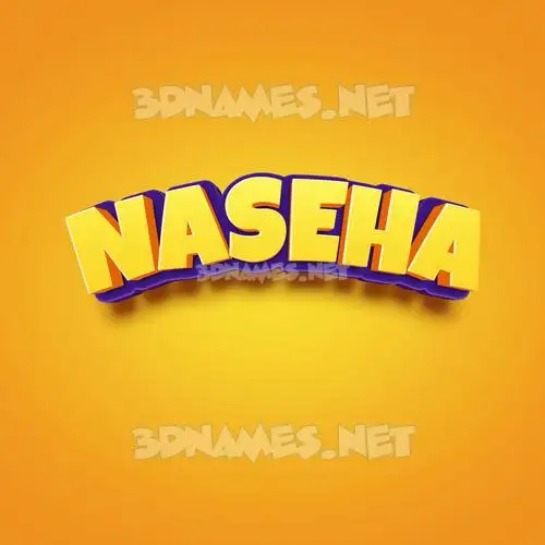 naseha in Orange Toon style - 3D name wallpaper naseha in Orange Toon style - 3D name wallpaper
