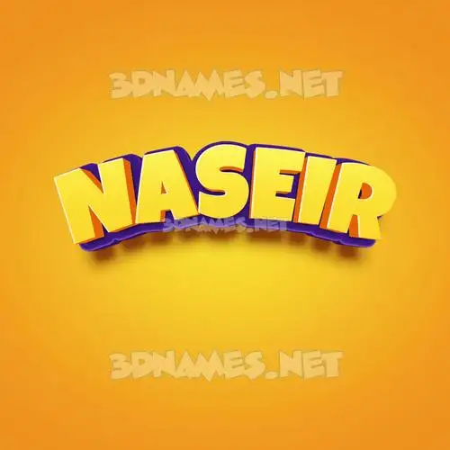 naseir in Orange Toon style - 3D name wallpaper naseir in Orange Toon style - 3D name wallpaper