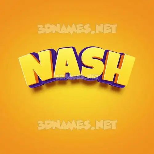 nash in Orange Toon style - 3D name wallpaper nash in Orange Toon style - 3D name wallpaper