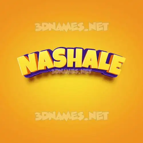 nashale in Orange Toon style - 3D name wallpaper nashale in Orange Toon style - 3D name wallpaper