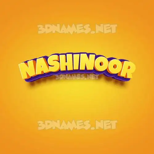 nashinoor in Orange Toon style - 3D name wallpaper nashinoor in Orange Toon style - 3D name wallpaper
