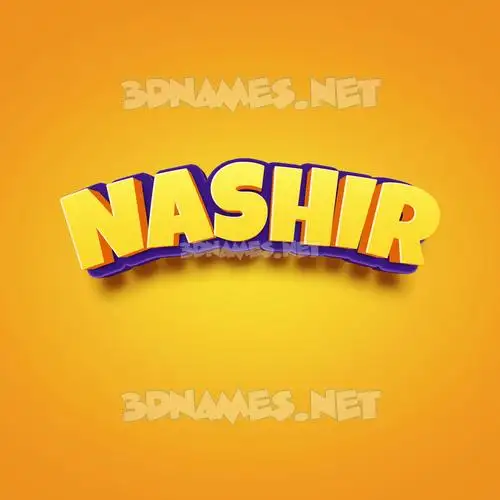 nashir in Orange Toon style - 3D name wallpaper nashir in Orange Toon style - 3D name wallpaper