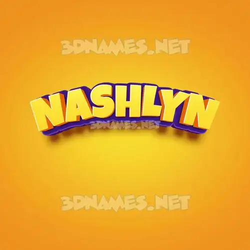 nashlyn in Orange Toon style - 3D name wallpaper nashlyn in Orange Toon style - 3D name wallpaper
