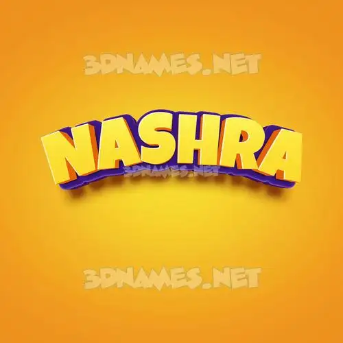 nashra in Orange Toon style - 3D name wallpaper nashra in Orange Toon style - 3D name wallpaper