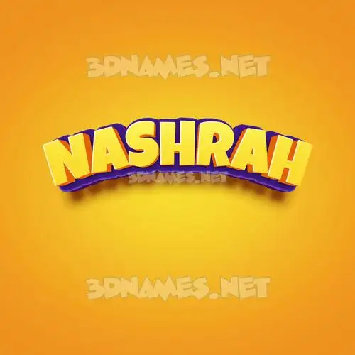 nashrah in Orange Toon style - 3D name wallpaper nashrah in Orange Toon style - 3D name wallpaper