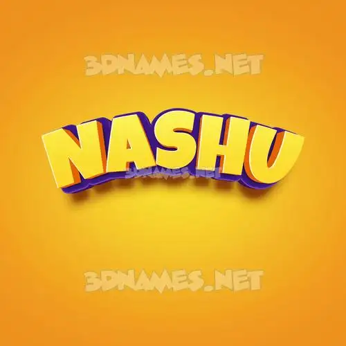 nashu in Orange Toon style - 3D name wallpaper nashu in Orange Toon style - 3D name wallpaper