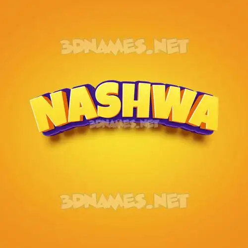 nashwa in Orange Toon style - 3D name wallpaper nashwa in Orange Toon style - 3D name wallpaper