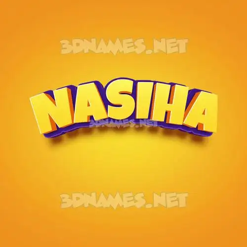 nasiha in Orange Toon style - 3D name wallpaper nasiha in Orange Toon style - 3D name wallpaper