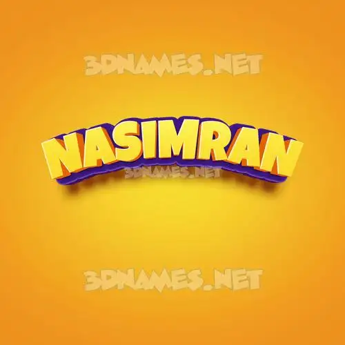 nasimran in Orange Toon style - 3D name wallpaper nasimran in Orange Toon style - 3D name wallpaper