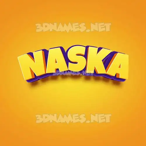 naska in Orange Toon style - 3D name wallpaper naska in Orange Toon style - 3D name wallpaper