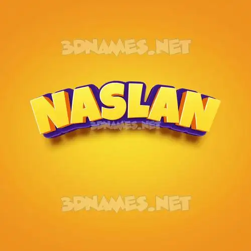 naslan in Orange Toon style - 3D name wallpaper naslan in Orange Toon style - 3D name wallpaper