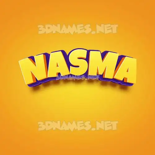 nasma in Orange Toon style - 3D name wallpaper nasma in Orange Toon style - 3D name wallpaper