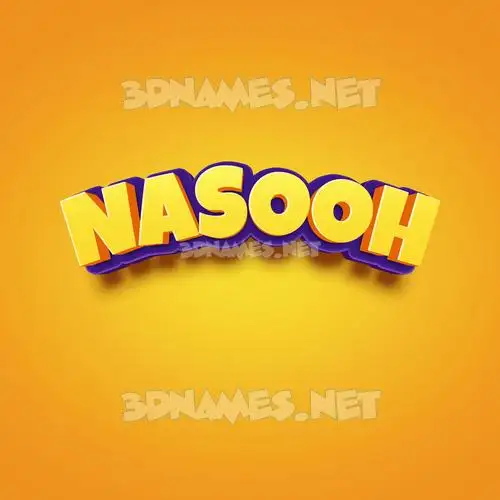 nasooh in Orange Toon style - 3D name wallpaper nasooh in Orange Toon style - 3D name wallpaper