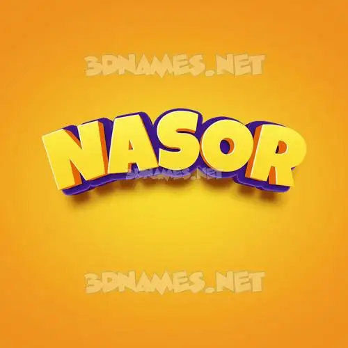 nasor in Orange Toon style - 3D name wallpaper nasor in Orange Toon style - 3D name wallpaper