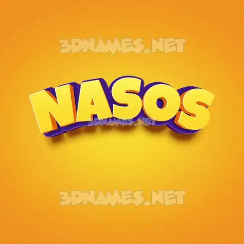 nasos in Orange Toon style - 3D name wallpaper nasos in Orange Toon style - 3D name wallpaper