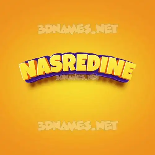 nasredine in Orange Toon style - 3D name wallpaper nasredine in Orange Toon style - 3D name wallpaper