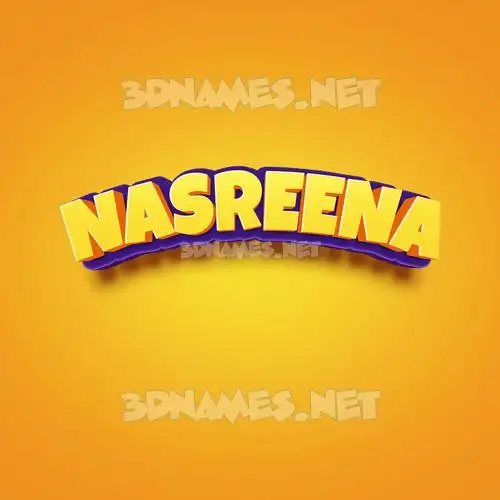 nasreena in Orange Toon style - 3D name wallpaper nasreena in Orange Toon style - 3D name wallpaper
