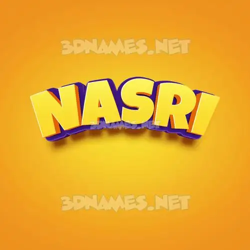 nasri in Orange Toon style - 3D name wallpaper nasri in Orange Toon style - 3D name wallpaper