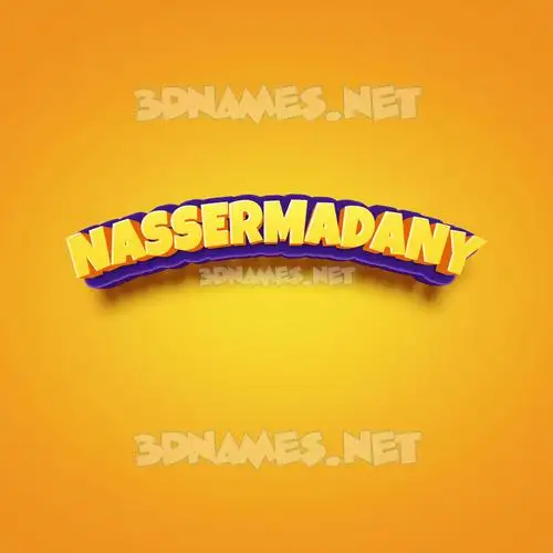 nassermadany in Orange Toon style - 3D name wallpaper nassermadany in Orange Toon style - 3D name wallpaper
