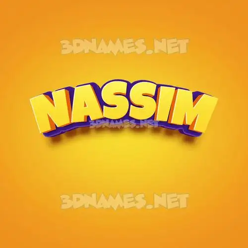 nassim in Orange Toon style - 3D name wallpaper nassim in Orange Toon style - 3D name wallpaper