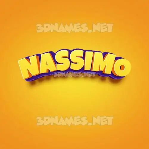 nassimo in Orange Toon style - 3D name wallpaper nassimo in Orange Toon style - 3D name wallpaper