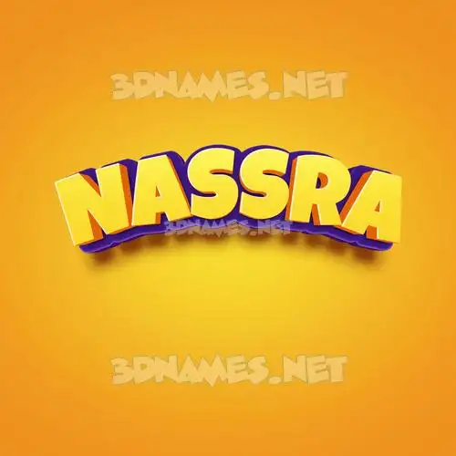 nassra in Orange Toon style - 3D name wallpaper nassra in Orange Toon style - 3D name wallpaper