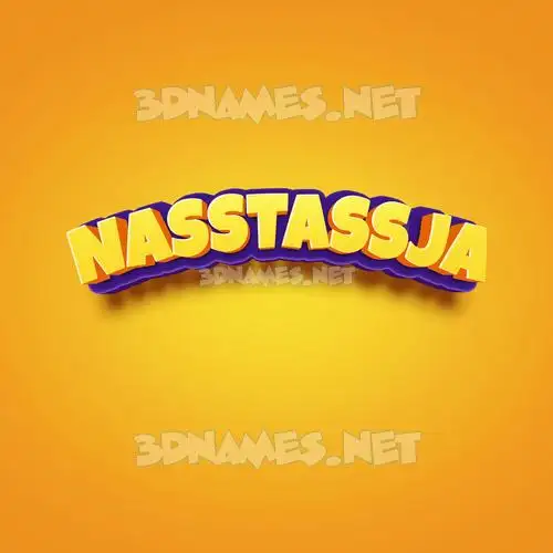 nasstassja in Orange Toon style - 3D name wallpaper nasstassja in Orange Toon style - 3D name wallpaper