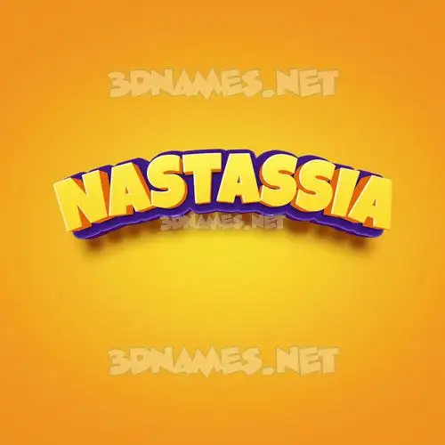nastassia in Orange Toon style - 3D name wallpaper nastassia in Orange Toon style - 3D name wallpaper