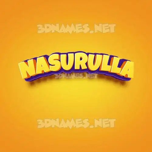 nasurulla in Orange Toon style - 3D name wallpaper nasurulla in Orange Toon style - 3D name wallpaper