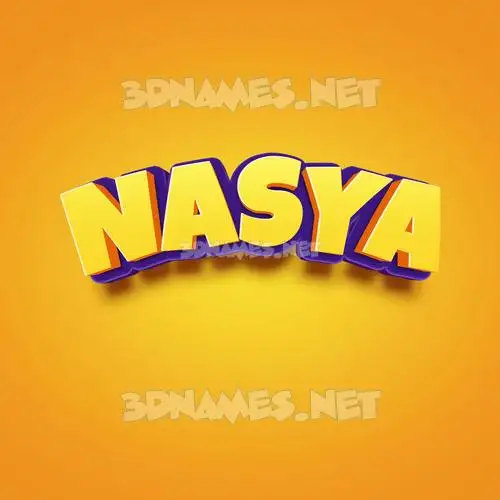 nasya in Orange Toon style - 3D name wallpaper nasya in Orange Toon style - 3D name wallpaper