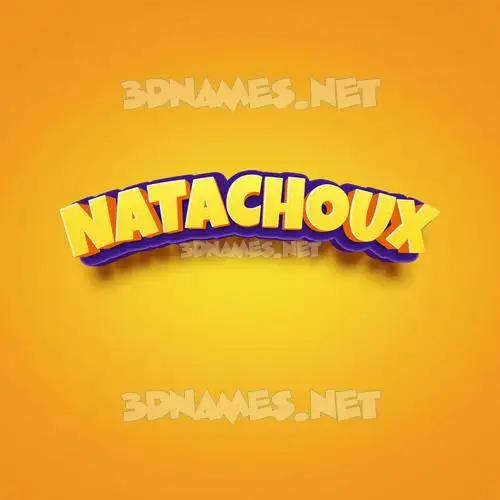 natachoux in Orange Toon style - 3D name wallpaper natachoux in Orange Toon style - 3D name wallpaper