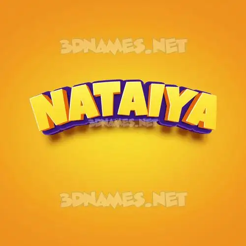 nataiya in Orange Toon style - 3D name wallpaper nataiya in Orange Toon style - 3D name wallpaper