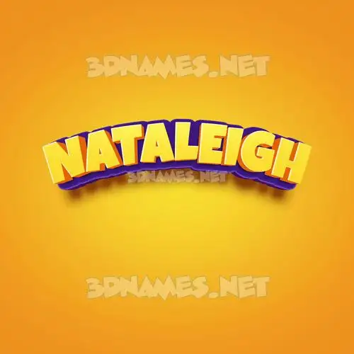 nataleigh in Orange Toon style - 3D name wallpaper nataleigh in Orange Toon style - 3D name wallpaper