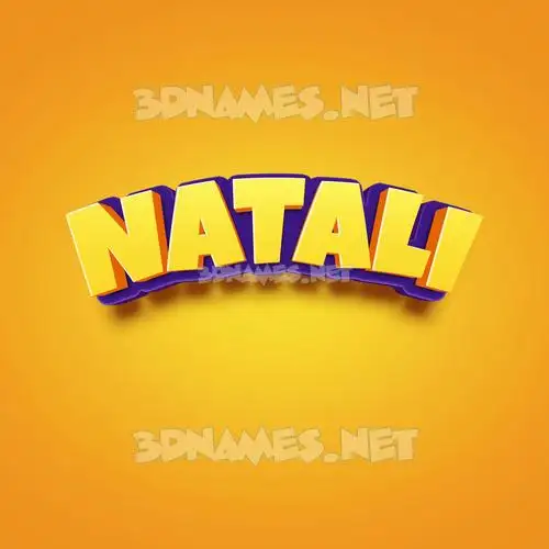 natali in Orange Toon style - 3D name wallpaper natali in Orange Toon style - 3D name wallpaper