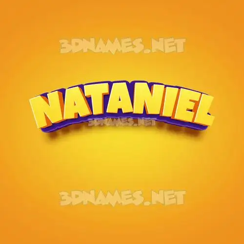 nataniel in Orange Toon style - 3D name wallpaper nataniel in Orange Toon style - 3D name wallpaper