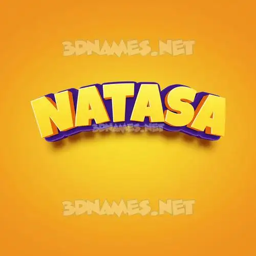 natasa in Orange Toon style - 3D name wallpaper natasa in Orange Toon style - 3D name wallpaper