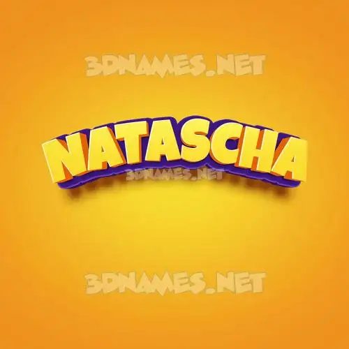 natascha in Orange Toon style - 3D name wallpaper natascha in Orange Toon style - 3D name wallpaper