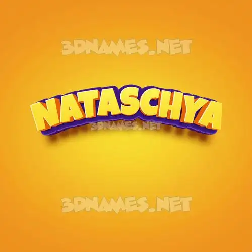 nataschya in Orange Toon style - 3D name wallpaper nataschya in Orange Toon style - 3D name wallpaper