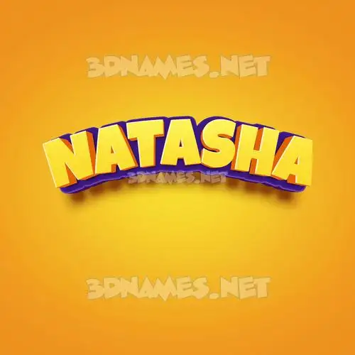 natasha in Orange Toon style - 3D name wallpaper natasha in Orange Toon style - 3D name wallpaper