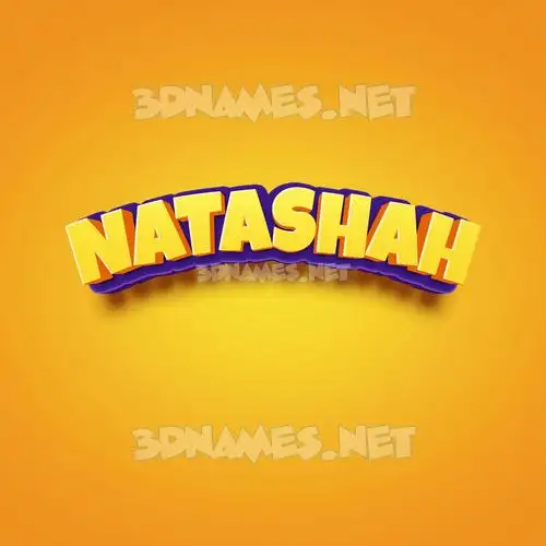 natashah in Orange Toon style - 3D name wallpaper natashah in Orange Toon style - 3D name wallpaper