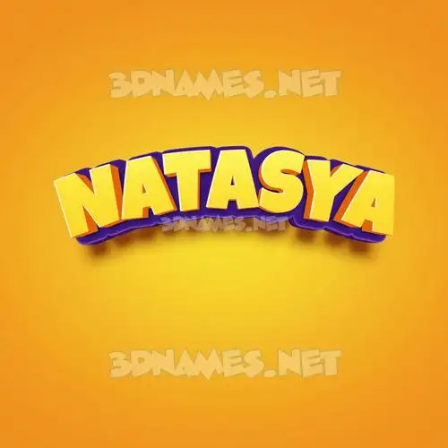 natasya in Orange Toon style - 3D name wallpaper natasya in Orange Toon style - 3D name wallpaper