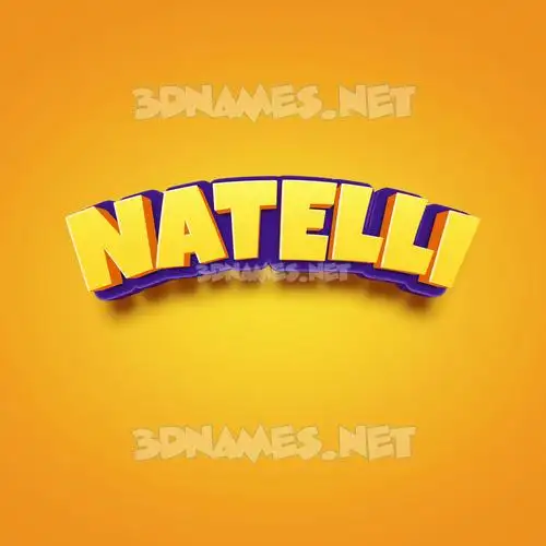 natelli in Orange Toon style - 3D name wallpaper natelli in Orange Toon style - 3D name wallpaper