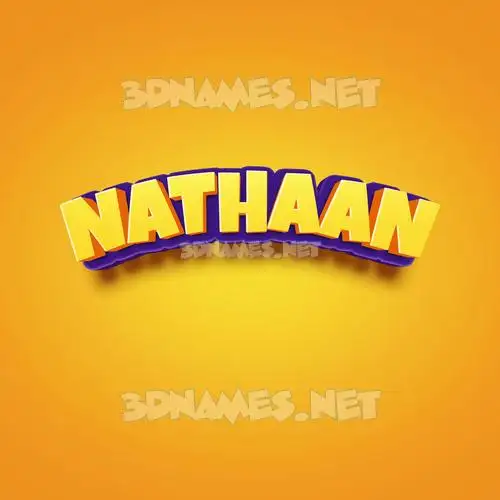 nathaan in Orange Toon style - 3D name wallpaper nathaan in Orange Toon style - 3D name wallpaper