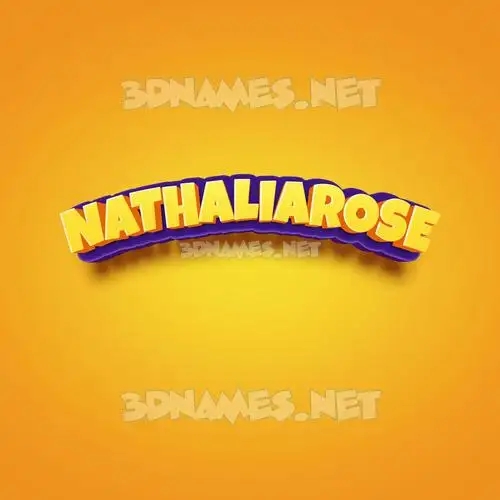 nathaliarose in Orange Toon style - 3D name wallpaper nathaliarose in Orange Toon style - 3D name wallpaper