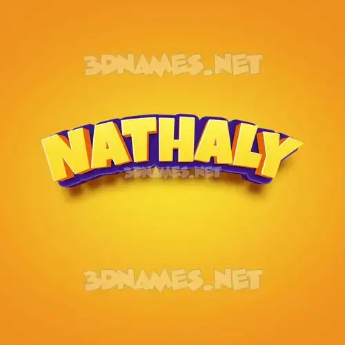 nathaly in Orange Toon style - 3D name wallpaper nathaly in Orange Toon style - 3D name wallpaper