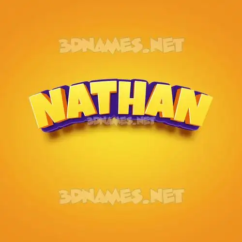 nathan in Orange Toon style - 3D name wallpaper nathan in Orange Toon style - 3D name wallpaper